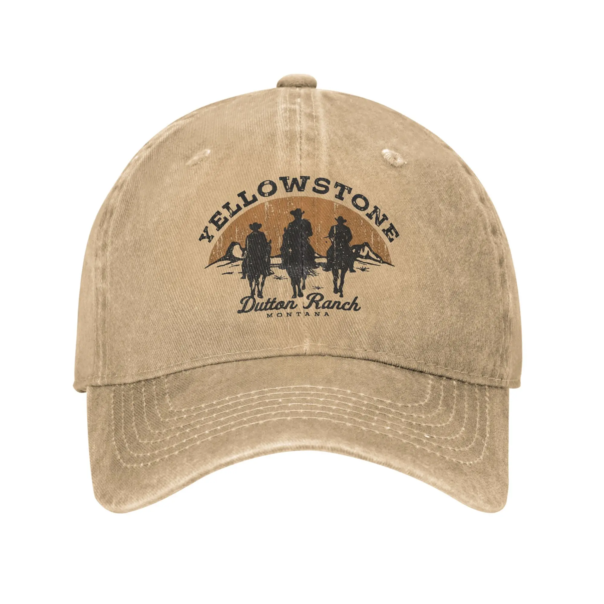 Yellowstones Dutton Ranch Vintage Sun Baseball Cap Unisex Herren Print Trucker Hat Sommer Sport Atmungsaktive Baseball Caps Image