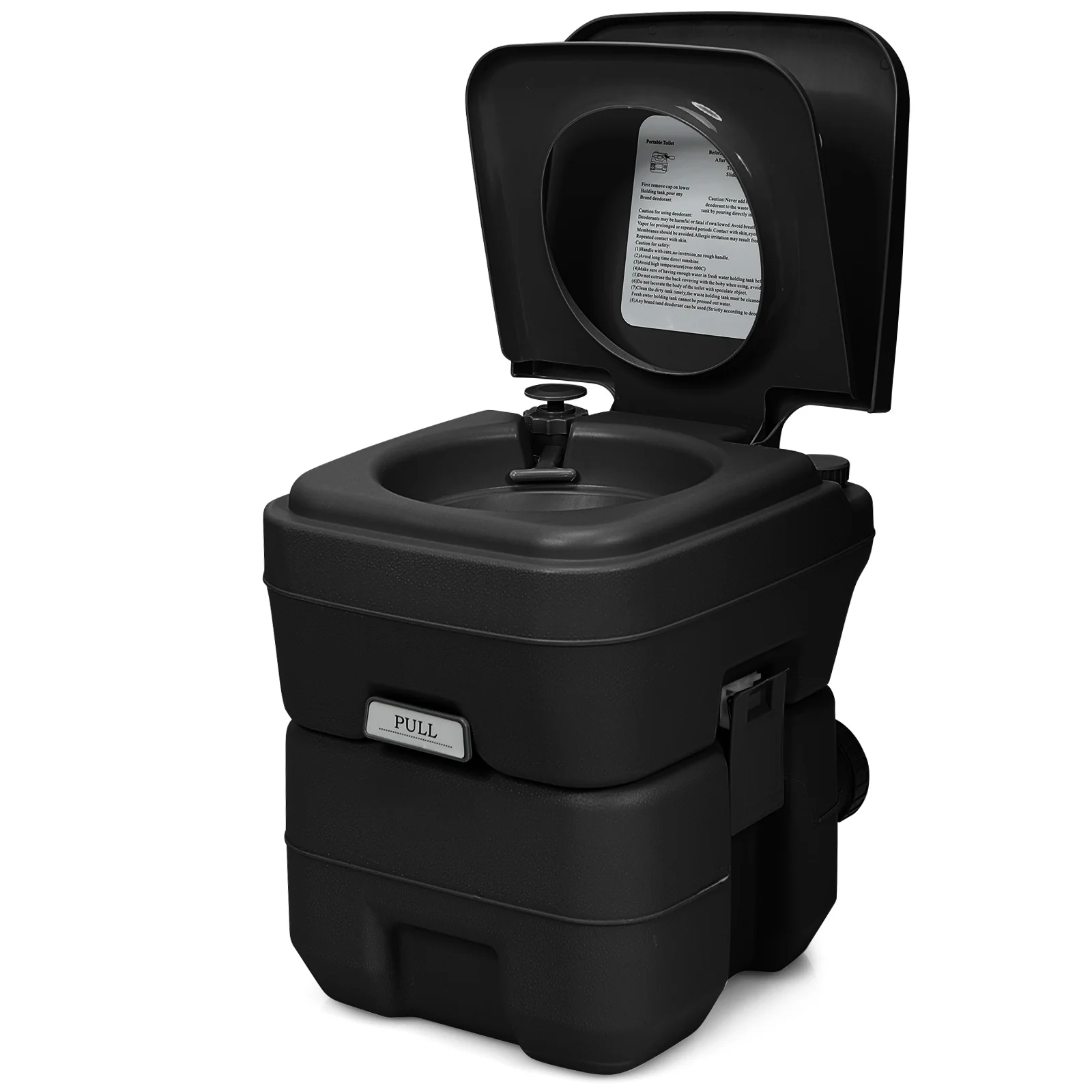 20L + 12L Campingtoilette mit abnehmbarem Abwassertank, tragbare Campingtoilette aus Stoff, Reisetoilette, mobile Toilette für unterwegs