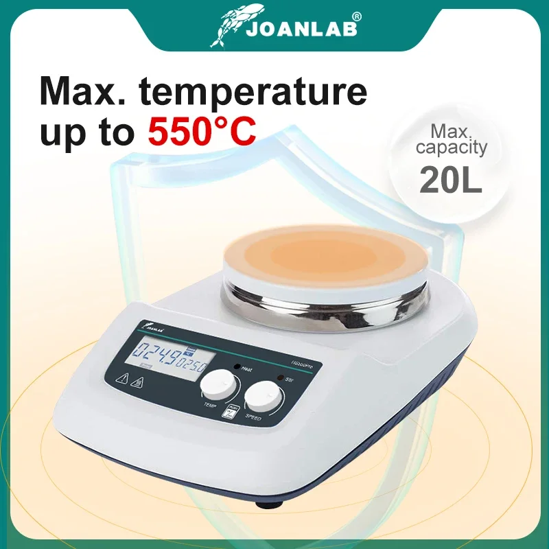 Magnetrührer mit Heizrührer, Laborthermostat, Digitalanzeige, Magnetmischer, Heizplatte Image