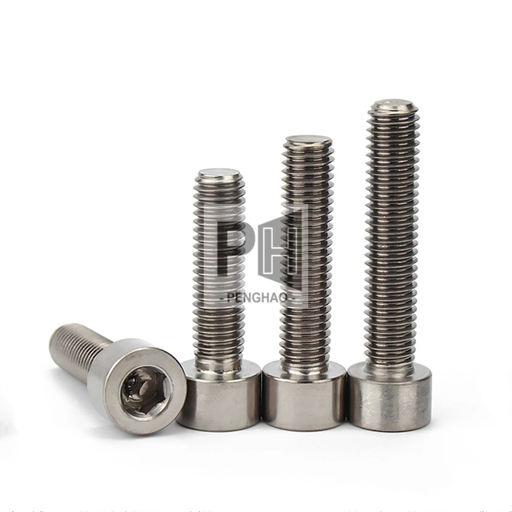DIN912 M3 M4 M5 M6 M8 M10 M12 vite in lega di titanio vite a testa esagonale con esagono incassato bullone esagonale