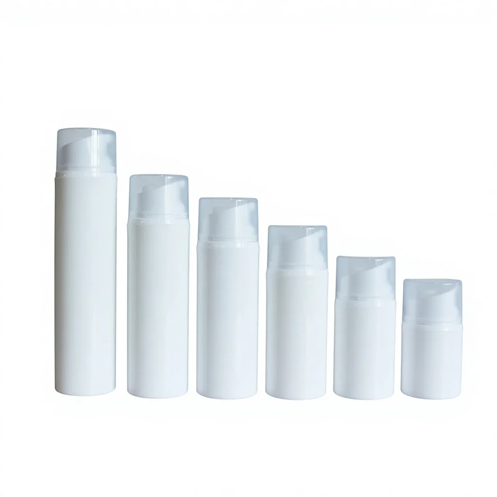 Flacone Airless in Plastica PP di Lusso da 5ml 10ml 15ml 30ml 50ml 100ml 150ml 200ml per Crema BB Olio Essenziale Siero Cosmetico B888