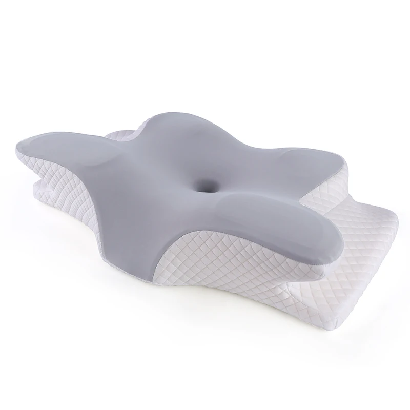 Nuovo Cuscino Ergonomico in Memory Foam a Forma di Farfalla per il Sollievo dal Dolore Supporto per il Collo Inodore Sagomato