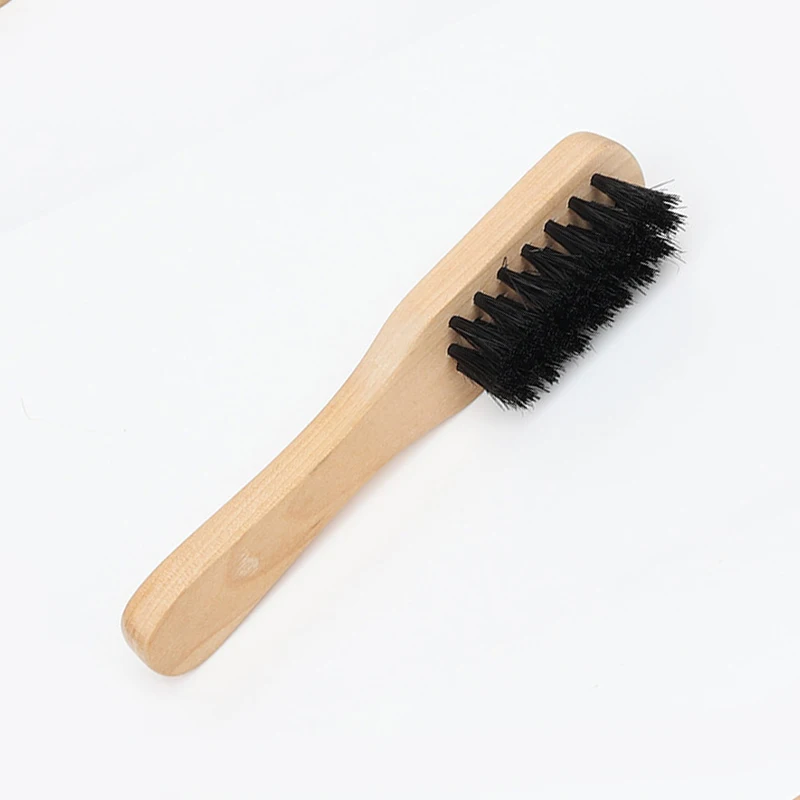 Setole di cinghiale nero scarpa Welt spazzola e smalto applicatore di suini capelli in pelle spazzola per la pulizia dello stivale