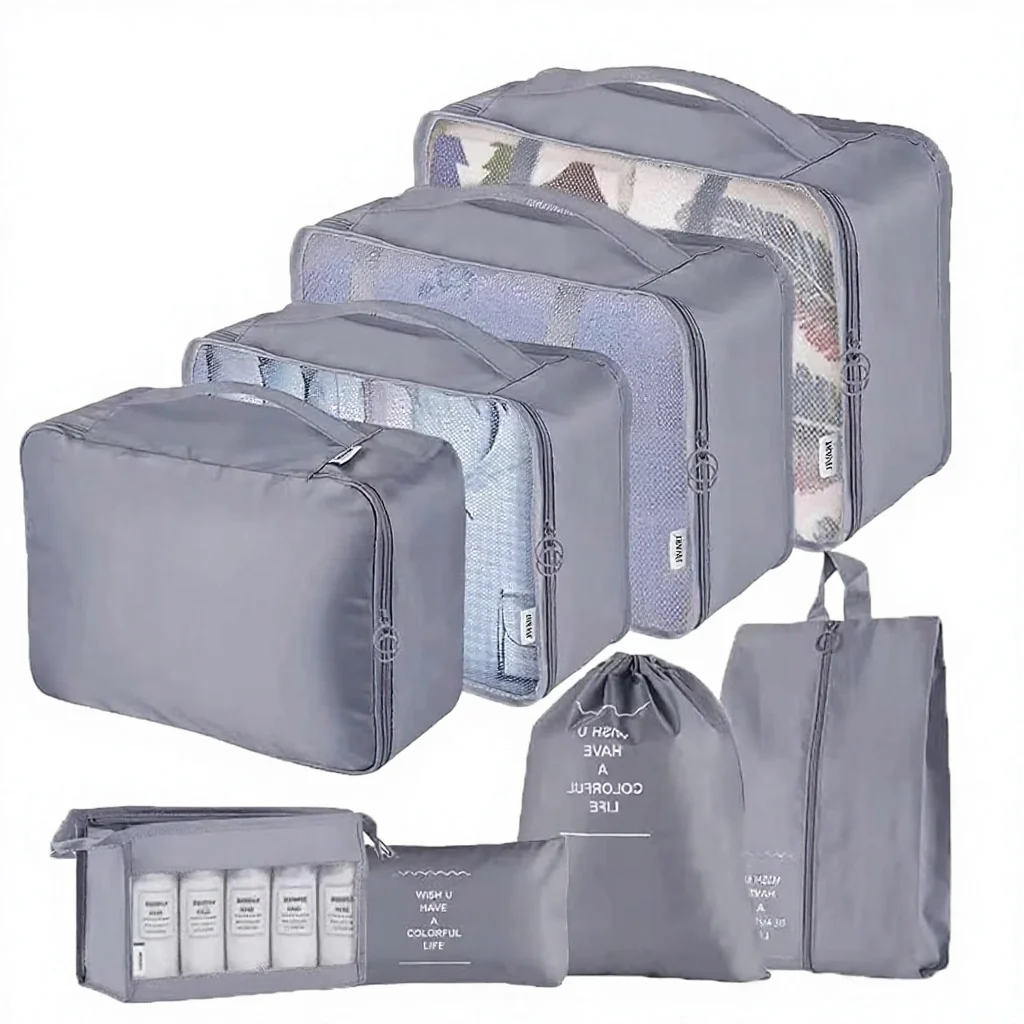 Nuovo Set di Organizzatori per Valigie Pieghevoli Multifunzionali Cubi per l'Organizzazione dei Bagagli Borse per la Conservazione dei Bagagli da Viaggio