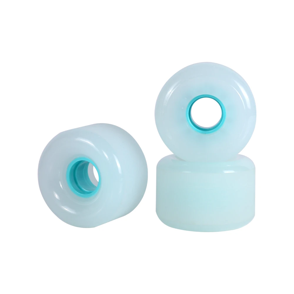 Ruote di Skateboard all'ingrosso 65 MM personalizzato colore Logo OEM personalizzato durezza Cruiser Skateboard Surf Skate Board ruote