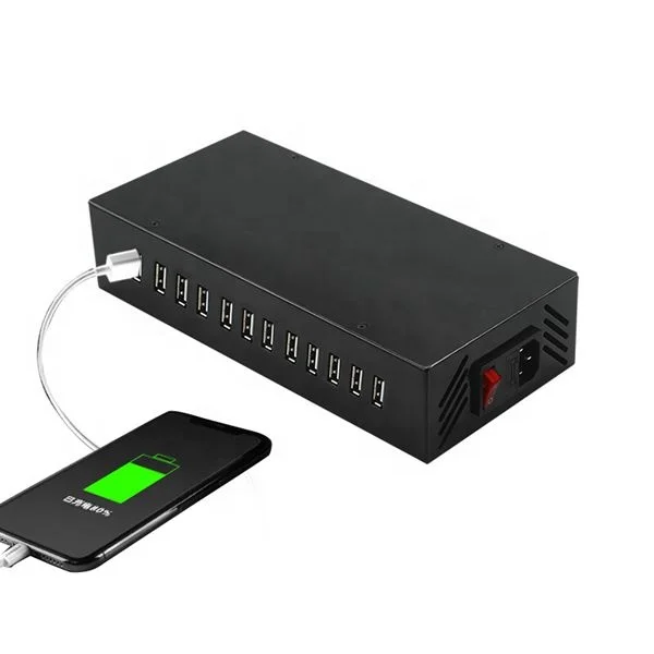 2025 più porte USB stazione di ricarica USB stazione di ricarica USB Dock Premium 12 porte stazione di ricarica USB per più dispositivi