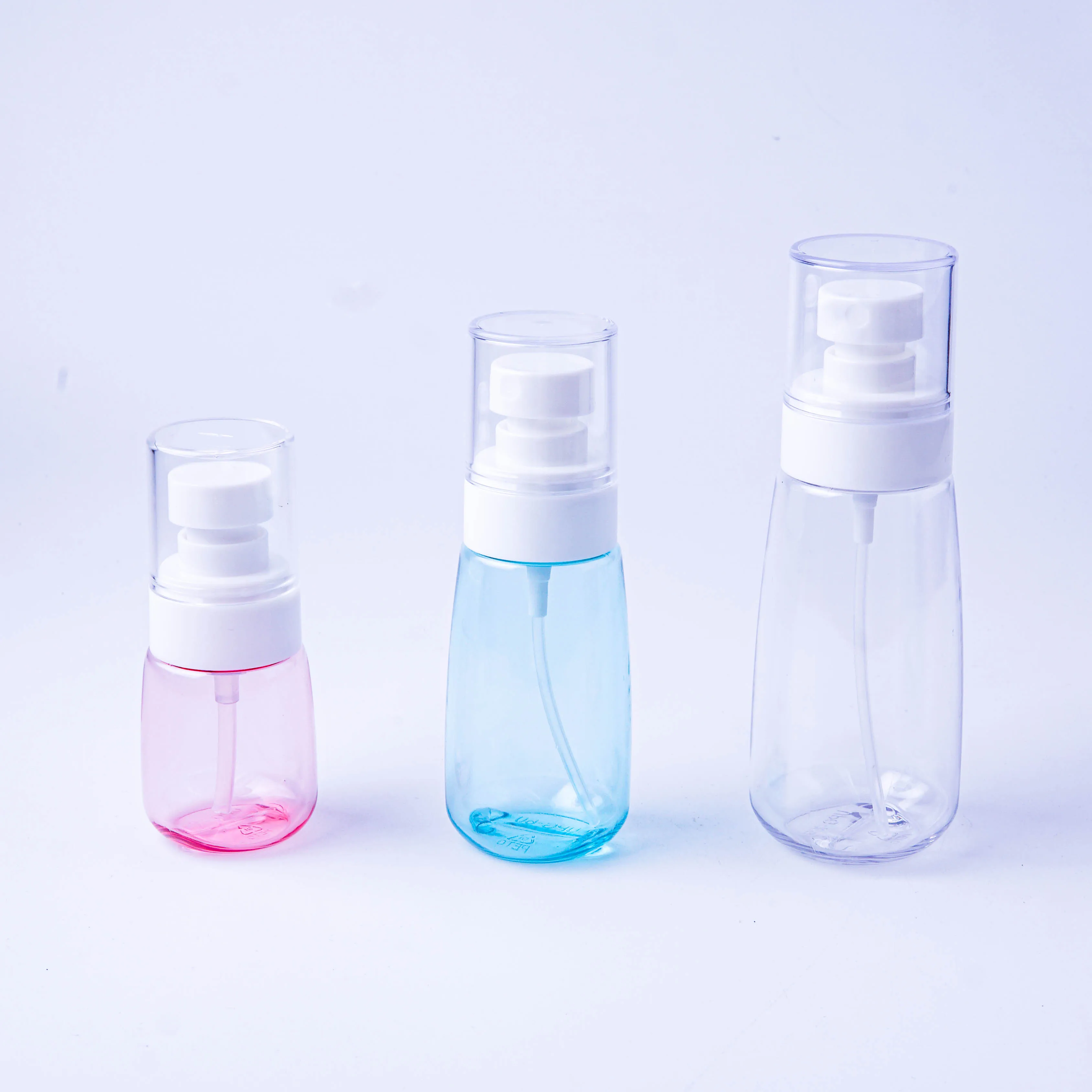 Vendite dirette della fabbrica 30ml 60ml 100ml bottiglia cosmetica per animali domestici da viaggio piccola bottiglia Spray vuota trasparente portatile a nebbia Fine