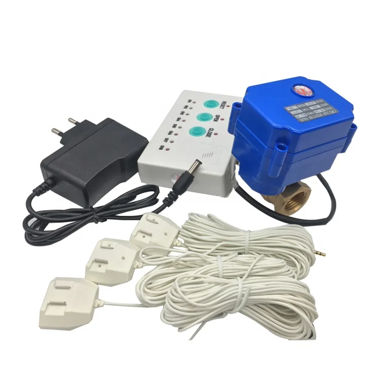 Rilevatore di perdite d'acqua sistema di allarme di rilevamento con valvola di controllo dell'acqua