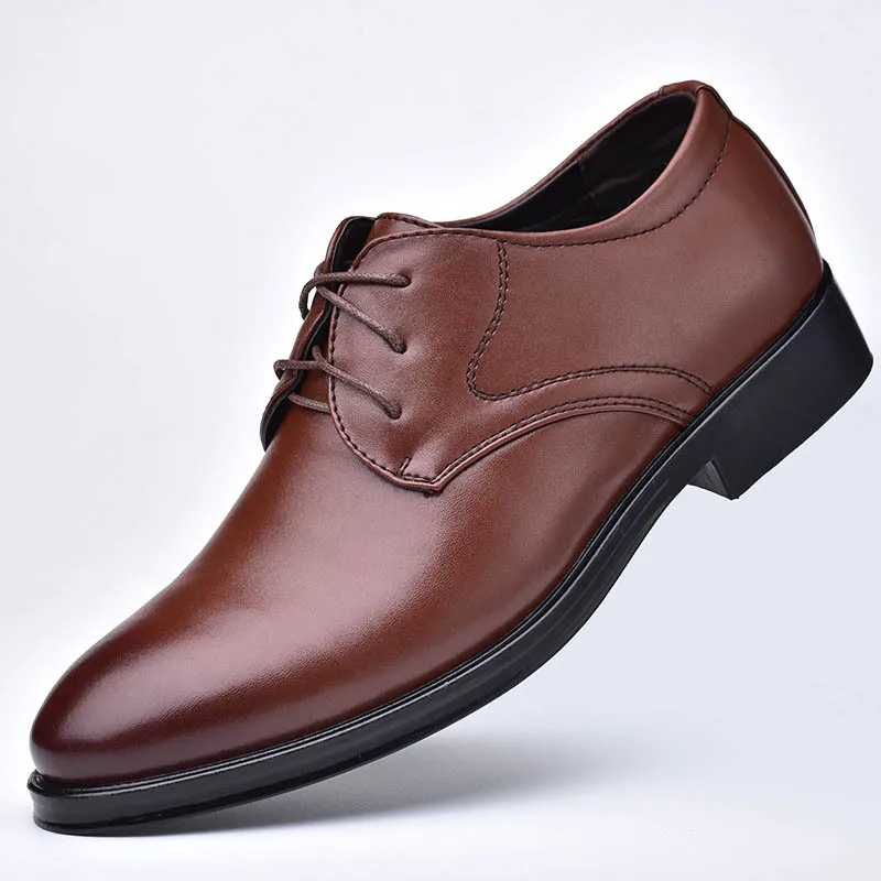 Ohsisa 2025 Nuove Scarpe da Uomo in Pelle PU Scarpe Eleganti da Ufficio Scarpe Casual da Uomo Taglie 38-48