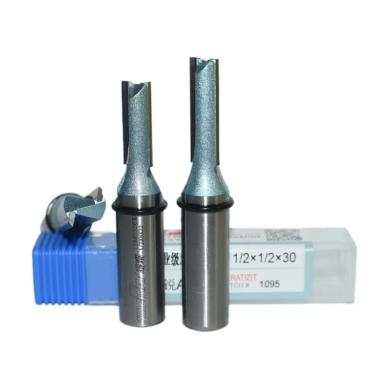 Tideway 1/4 1/2 pollici Shank Industries Grade carburo di tungsteno fresa dritta fresa fresa CNC utensili fresa per MDF