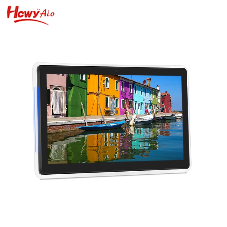 RK3288 2 + 16G stile moda 10.1 ''a parete POE Tablet con 2 lato LED luce Bar Display pubblicitario giocatore