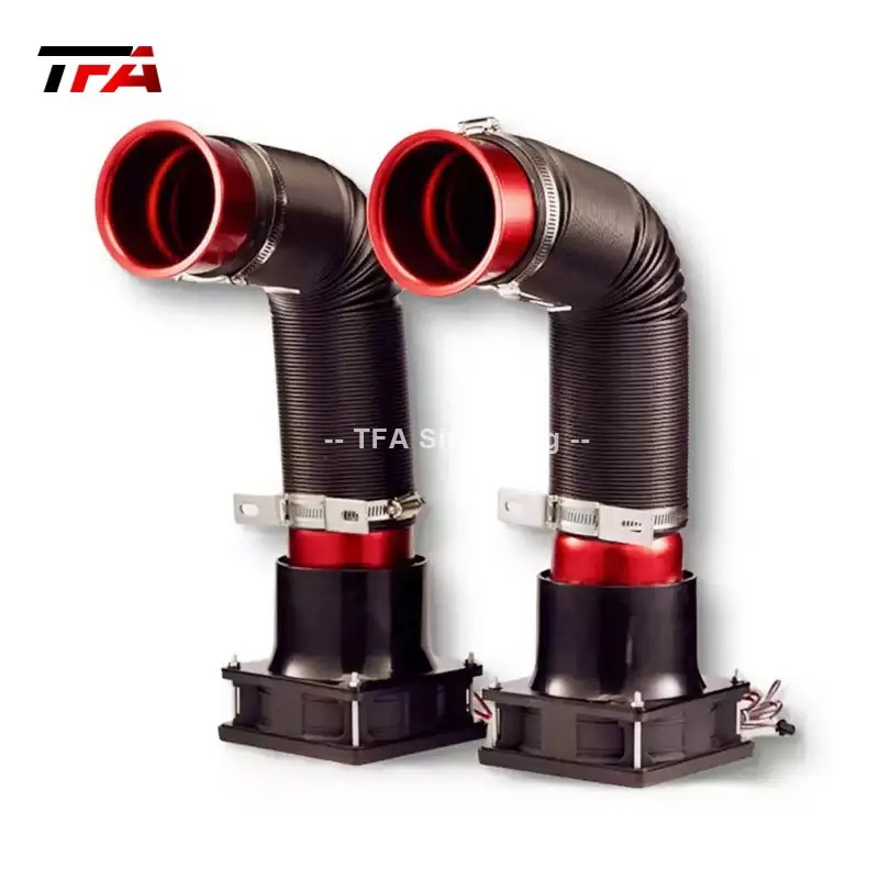 Design professionale telescopico tubo di aria in alluminio cabina di pilotaggio vento Kit di velocità regolabile ventola per la velocità del veicolo di raffreddamento sensibile Sim