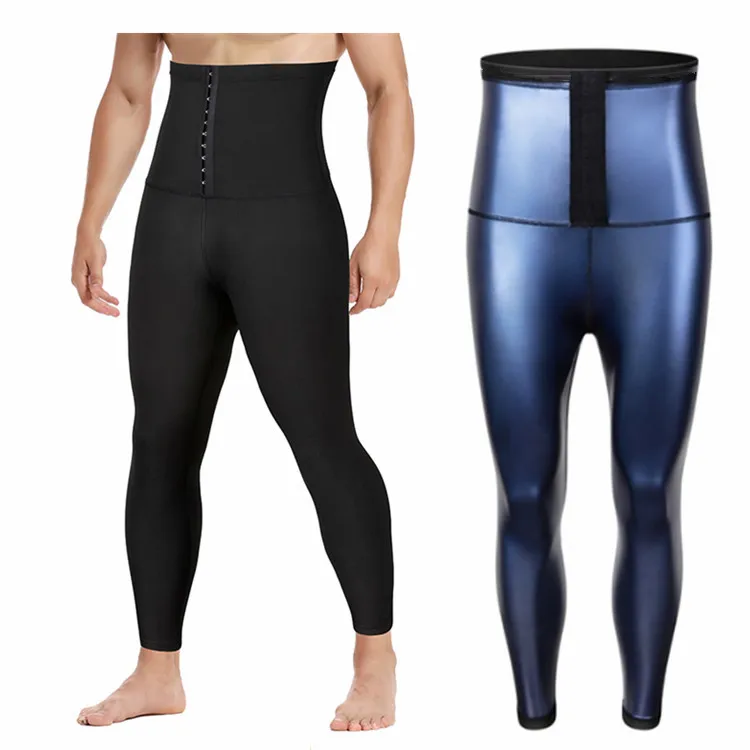Pantaloni da uomo Sauna Shaper pantaloni della tuta per gli uomini a compressione Leggings sportivi pantaloni da allenamento per Sauna
