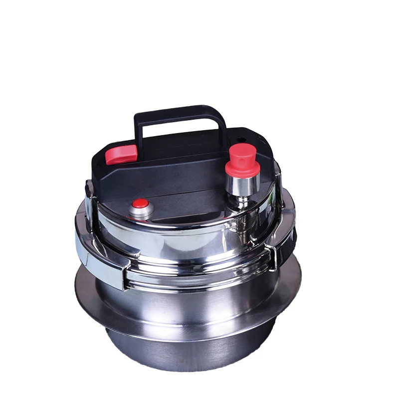 Pentola a pressione portatile 304 pentola a pressione in acciaio inox Mini pentola a pressione da campeggio per esterni