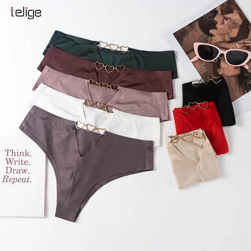 Biancheria intima donna senza cuciture taglio Laser mutandine vita bassa di seta ghiaccio slip invisibili senza tracce da donna senza cuciture mutandine