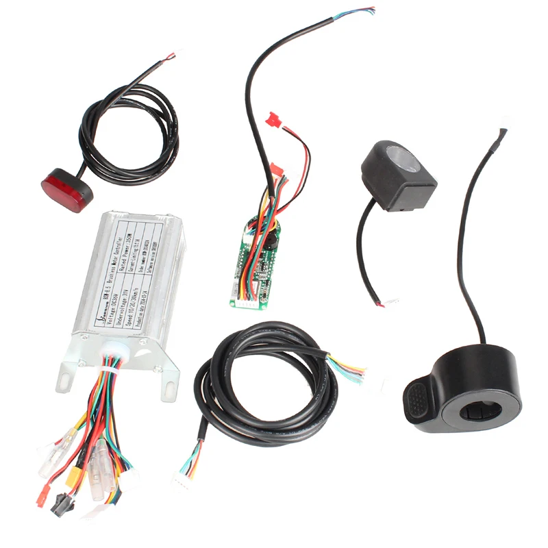 Kit 36V350W per Xiaomi Adatto per Scooter Elettrico Xiaomi M365 Pannello Display Centralina Fanale Posteriore Cablaggio e Faro Anteriore.