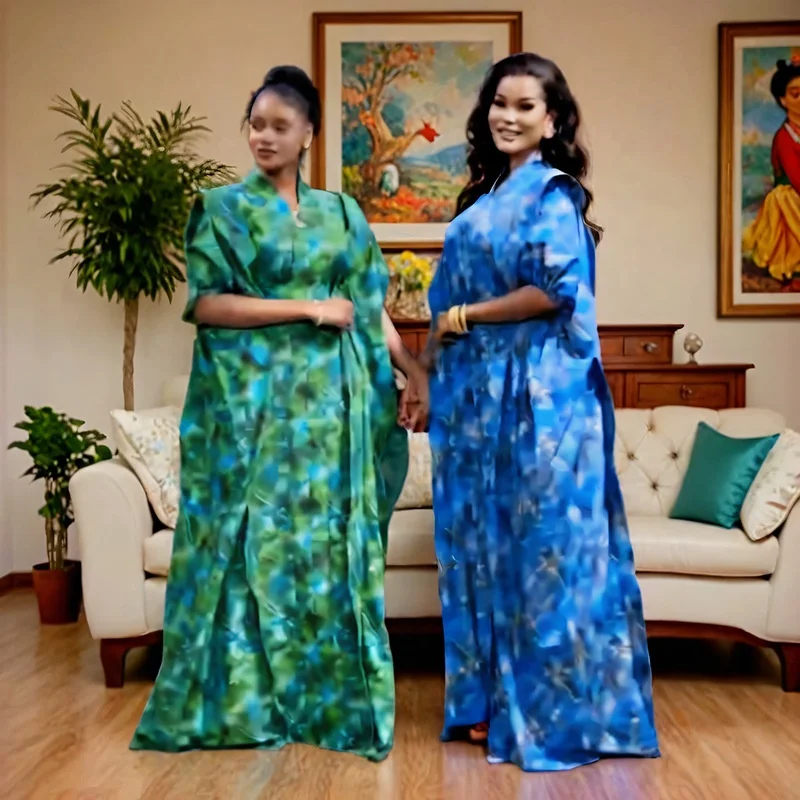 Abito Abito Abito Abito Abito Abito Abito Abito Abito Elegante di Moda Africano con Disegno di Tacchino Vestito per le Donne K0801