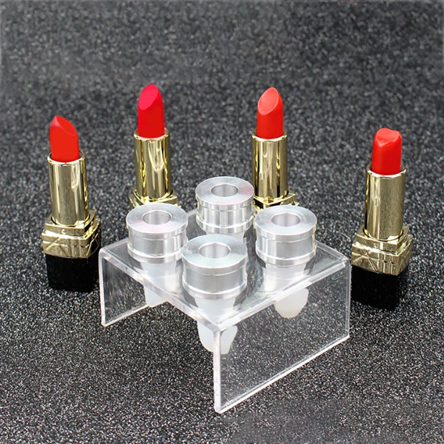 4 cavità rossetto fai da te stampo 12.1mm Design semplice trucco fai da te cosmetici stampo rossetto in Silicone rossetto strumento per fare stampo