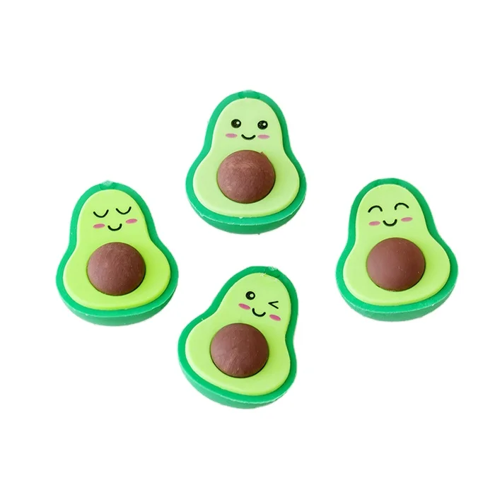 Gomma da Cancellare a Forma di Frutta Avocado Carina per Studenti Cancelleria Scolastica e da Ufficio Regalo Creativo per Bambini