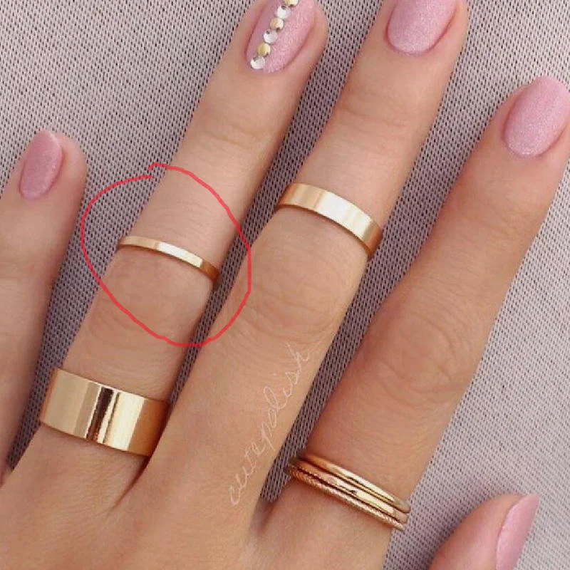 Fenny 18K placcato oro impermeabile e appannamento libero 2MM minimalista Versatile anello alla moda per le donne in acciaio inox gioielli all'ingrosso