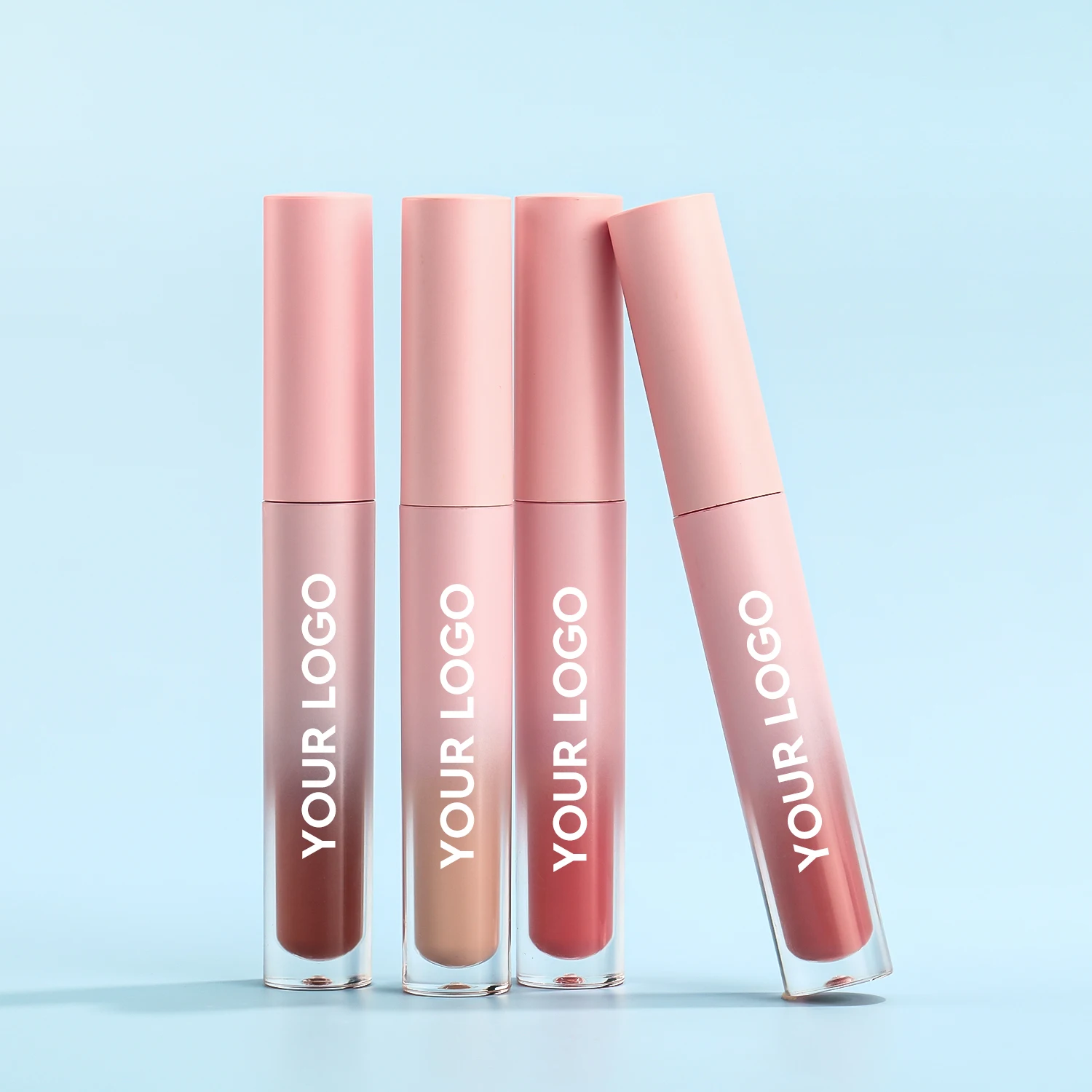 Pink Lip Gloss Private Label Großhandel Lip gloss Veganer Lip gloss Langlebiger OEM Leere Lipgloss-Tuben