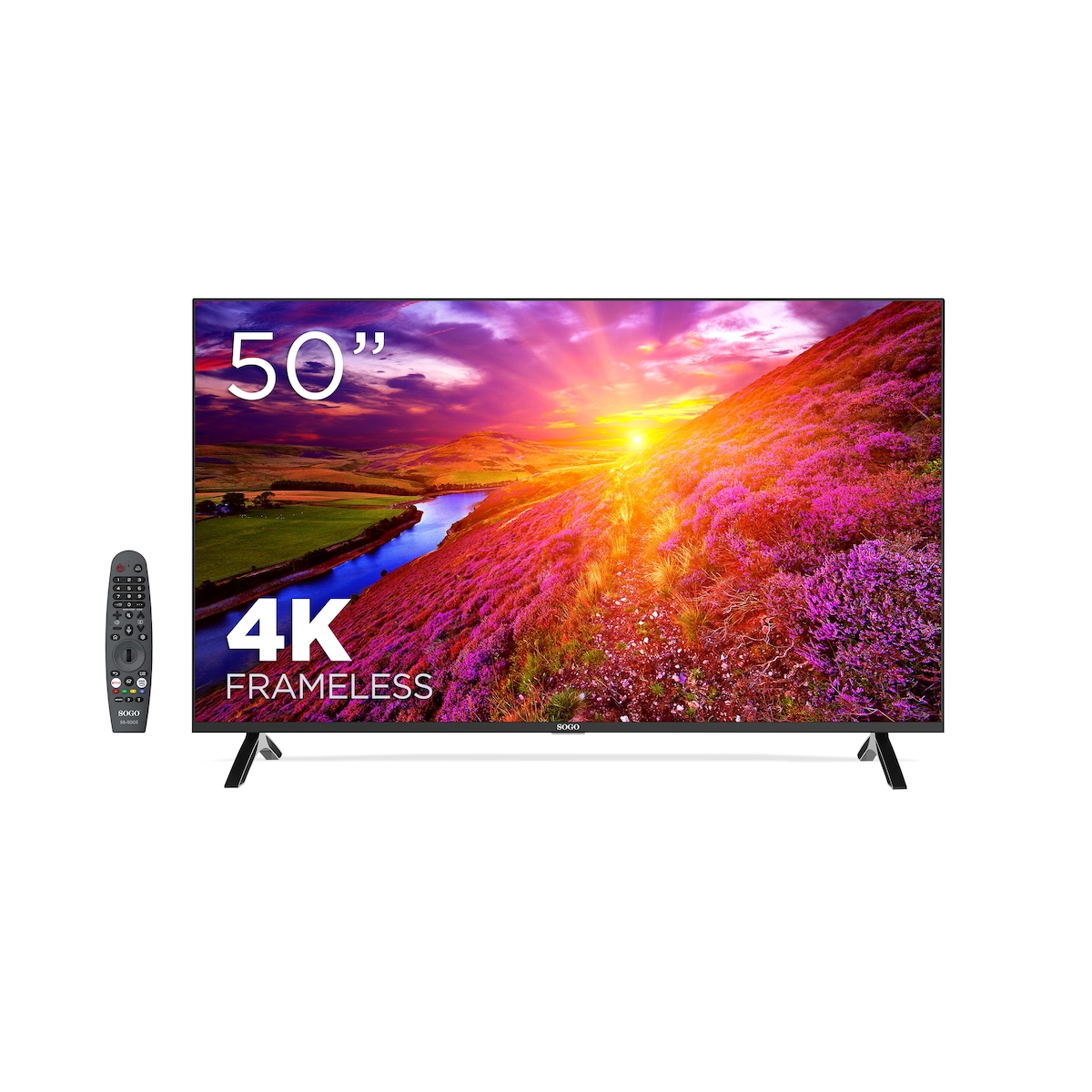 Sogo smart tv led uhd 4k 50" webos, 50 zoll, wlan, schwarz Image
