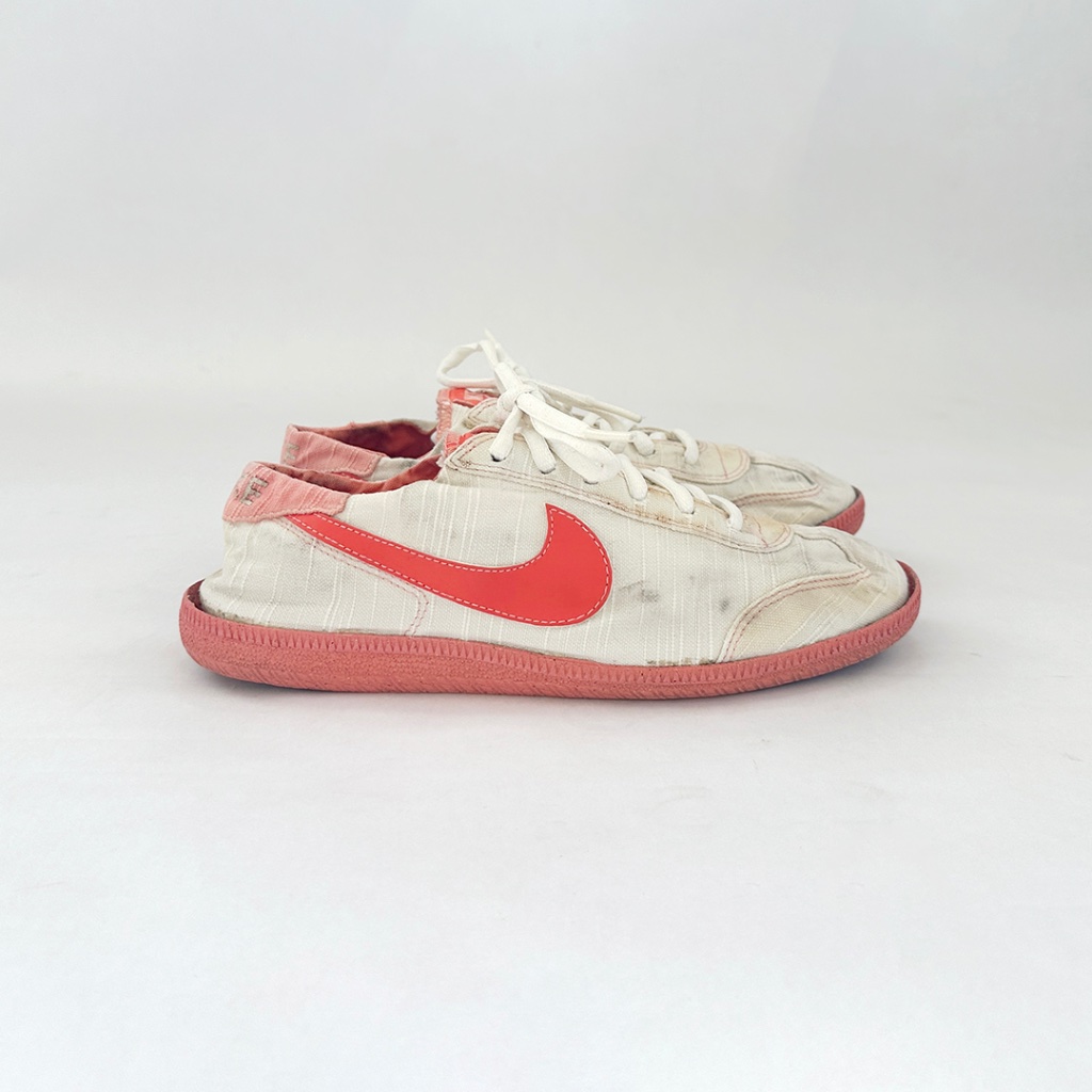 Nike Shoes | Vintage Nike 70s 80s Rare Canvas Shoes Sneakers Orange Tennis Court Womens 6 | Color: Orange/White | Size: 6