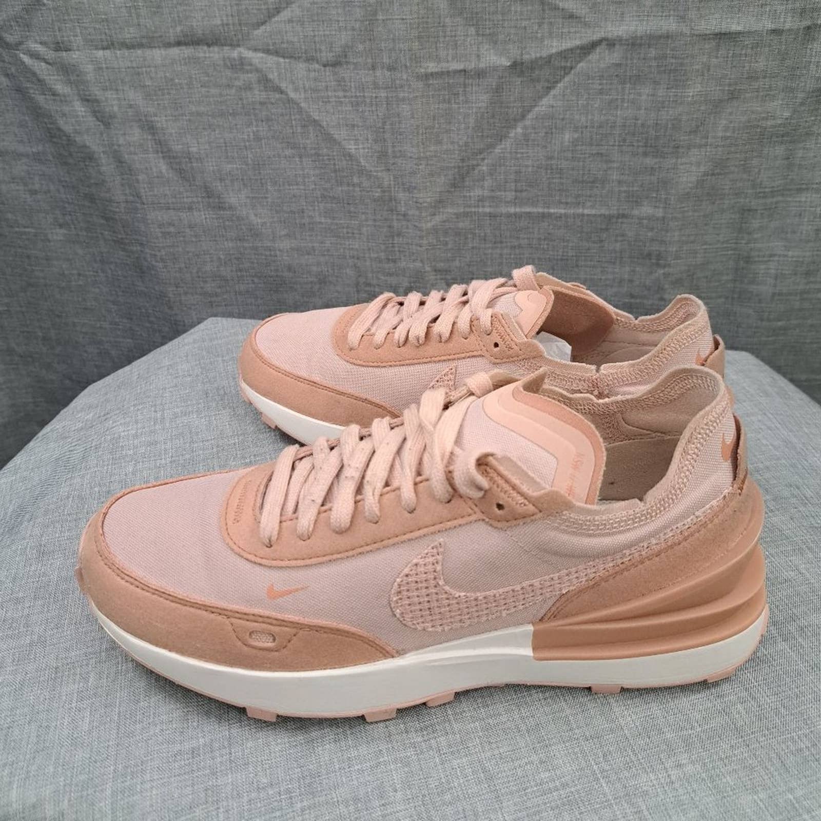 Nike Shoes | %Nike Waffle One Trainer Womens Tennis Shoes Pink Oxford Rose Size 7.5 / A 34 | Color: Pink/White | Size: 7.5