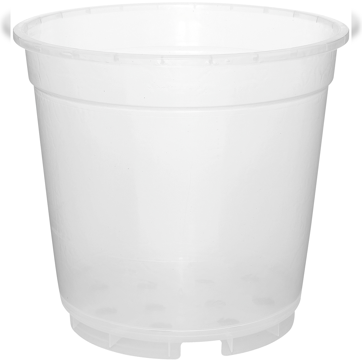 Geli Orchideentopf Ø 19 cm transparent klar Kunststoff Kulturtopf XXL 3,5 Liter Image