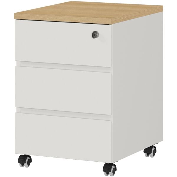 Germania-Werke Rollcontainer »Office Serie« 3 Schübe braun, 41x60x50 cm