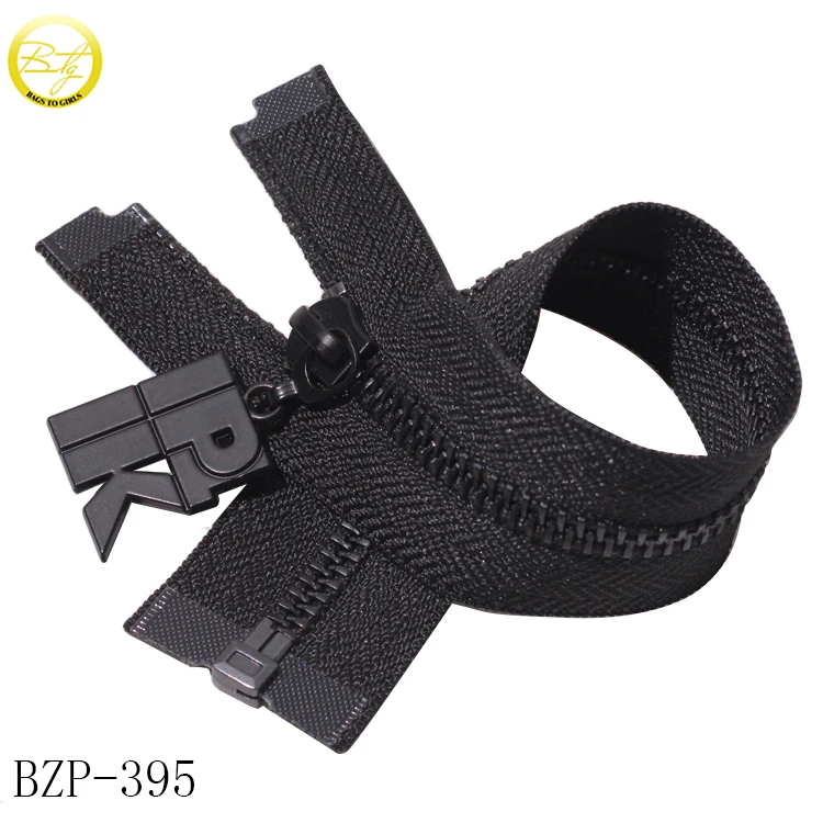 Cerniera Lunga di Alta Qualità per Abbigliamento Cerniera in Metallo per Borse Firmate Denti Neri Chiusura Fine Vendita all'Ingrosso # Cerniera in Nylon a 5 Denti