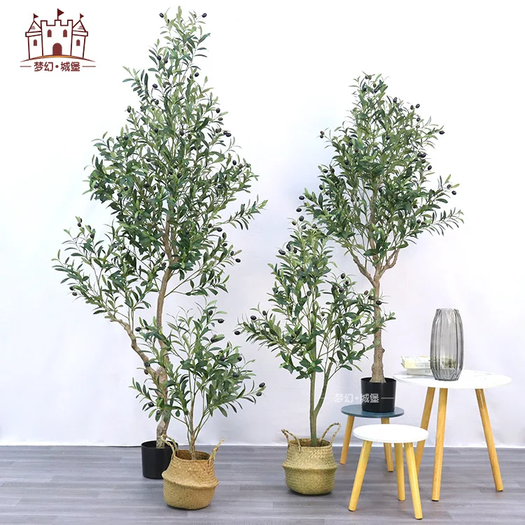 H- 047 all'ingrosso di plastica albero di ulivo giardino di casa decorazione esterna grande Bonsai albero di ulivo artificiale