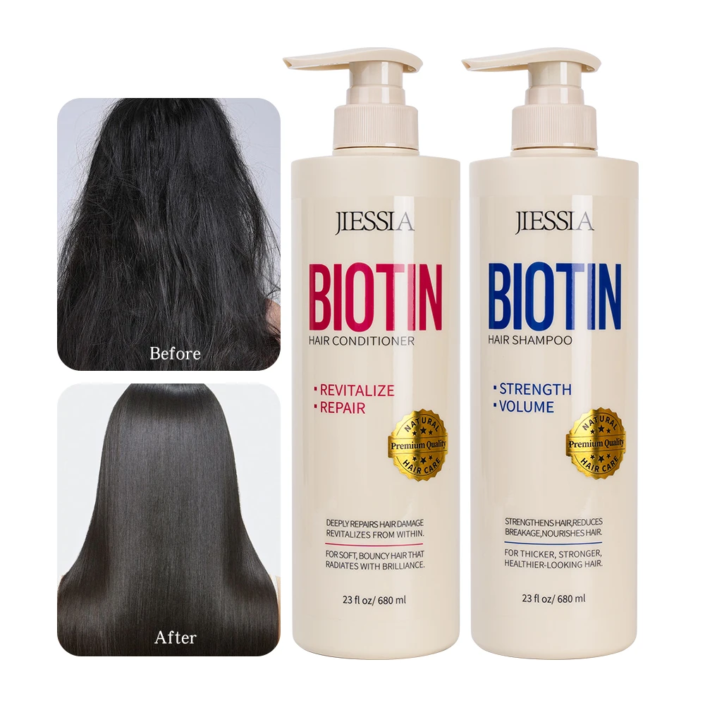 Set per la Cura dei Capelli 100% Naturale con Olio di Argan e Biotina Shampoo Idratante per la Crescita dei Capelli Etichetta Privata