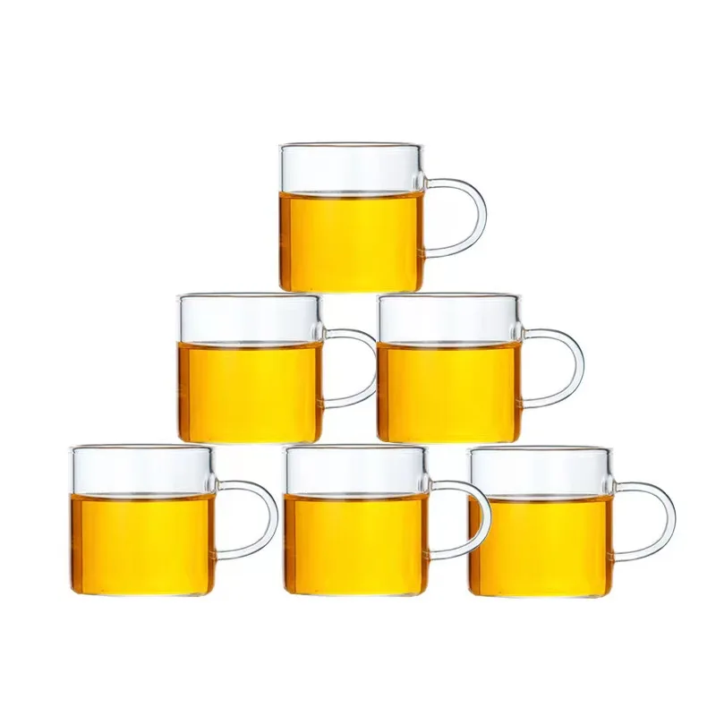 farbige glasbecher kaffee kundenspezifische kaffeebecher mit logo kaffeebecher set teetasse glas becher tassen saftgetränk mit griff