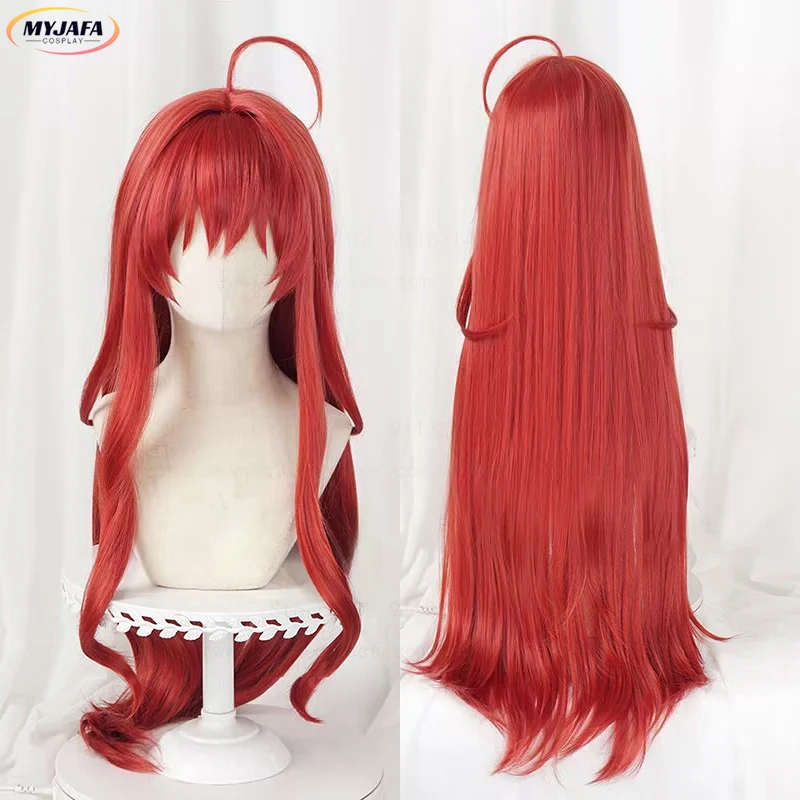 Anime Nakano Itsuki Cosplay Perücke Rot 80 cm Lange Perücken Für Frauen Kostüme Anime Cosplay Perücken Hitzebeständige Synthetische Haar + perücke Kappe Image