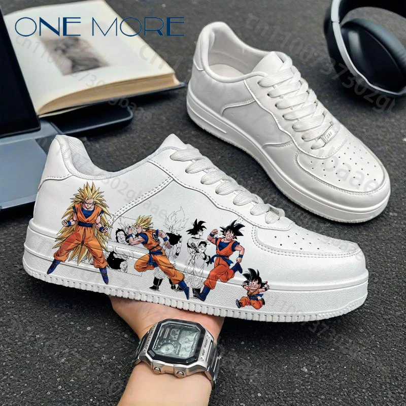 Dragon Ball Z Boardschuhe Herren Tennis Weiße Schuhe Son Goku 2025, neue Anime-Sportschuhe, Größe 35–44 Image