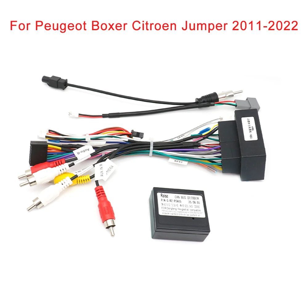 Auto 16-Pin Kabelbaumadapter Canbus-Box für Citroen Jumper Peugeot Boxer 2011-2022 Radio-Stromkabel Image