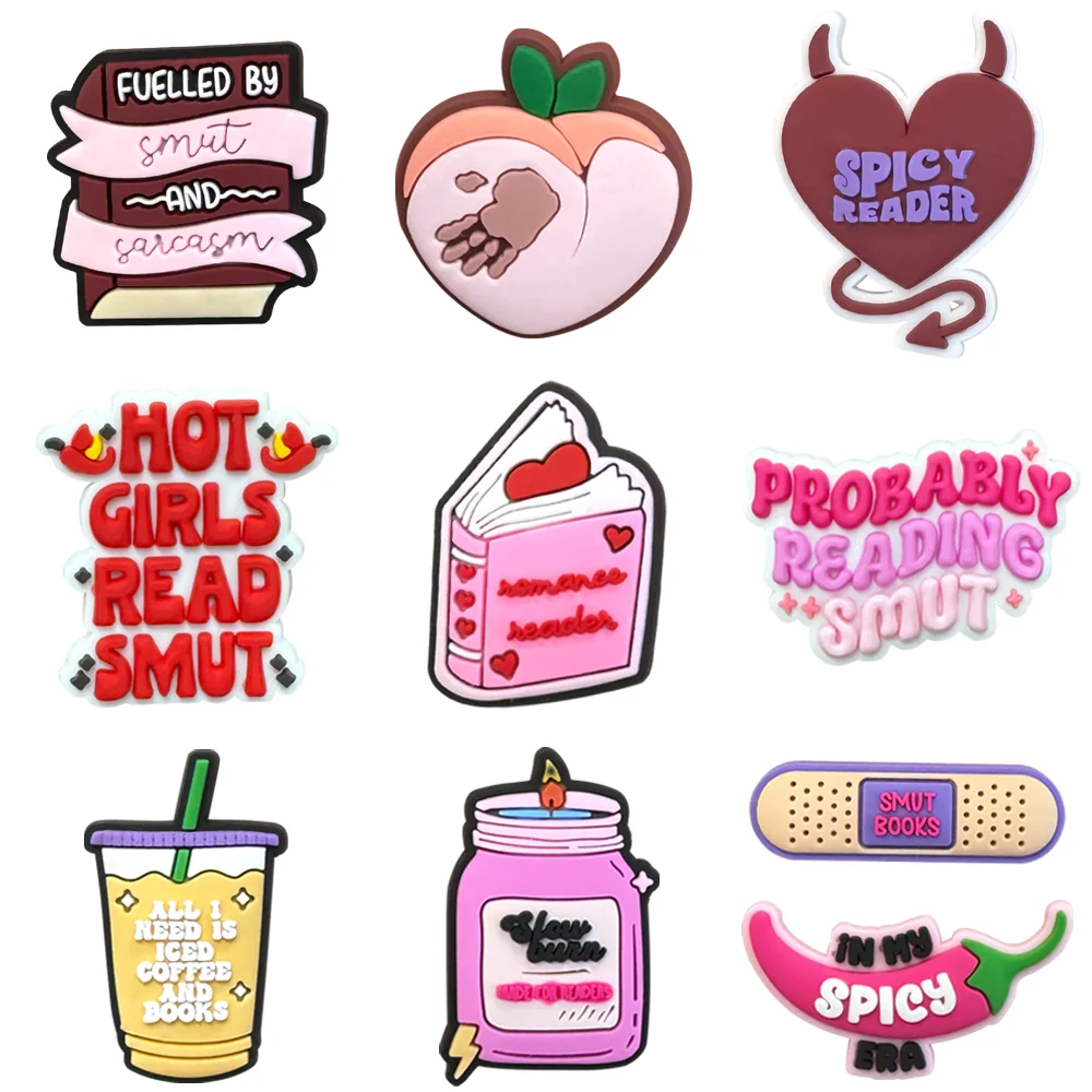 10 Teile/satz Schuh Charms Cartoon Rosa serie Schuhe Zubehör DIY Schuh Dekoration PVC Clog Garten Sandale Kinder Weihnachten Geschenke