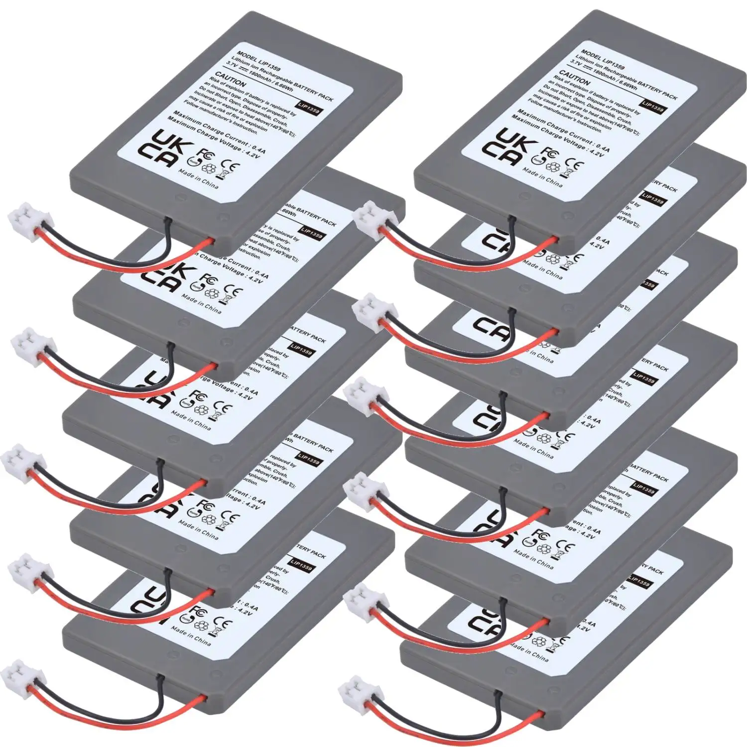 Batmax PS3 Controller Akku 1800mAh LIP1359 Batteriepack für Sony Playstation 3 PS3 Dualshock 3 Bluetooth-Controller