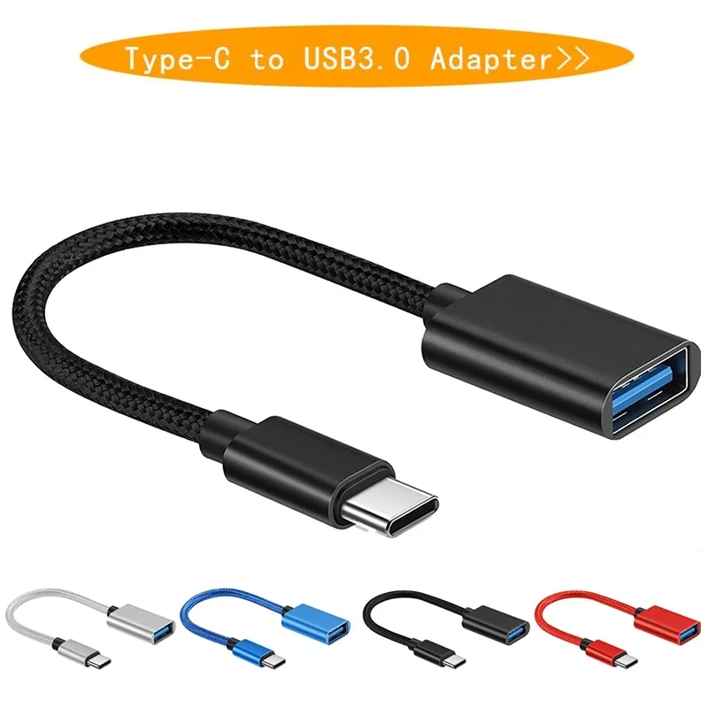 Cavo adattatore universale OTG USB 3.0 tipo C maschio a USB A femmina cavo dati USB adattatore OTG per MacBook iPhone Xiaomi telefono cellulare
