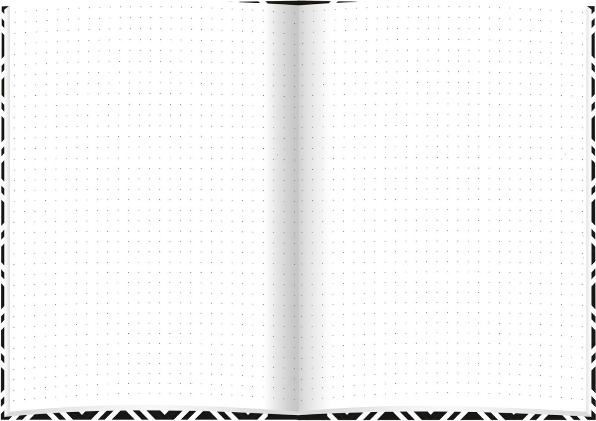 RNK Notizbuch 'black & white Collier' A5 dotted 96 Blatt Image
