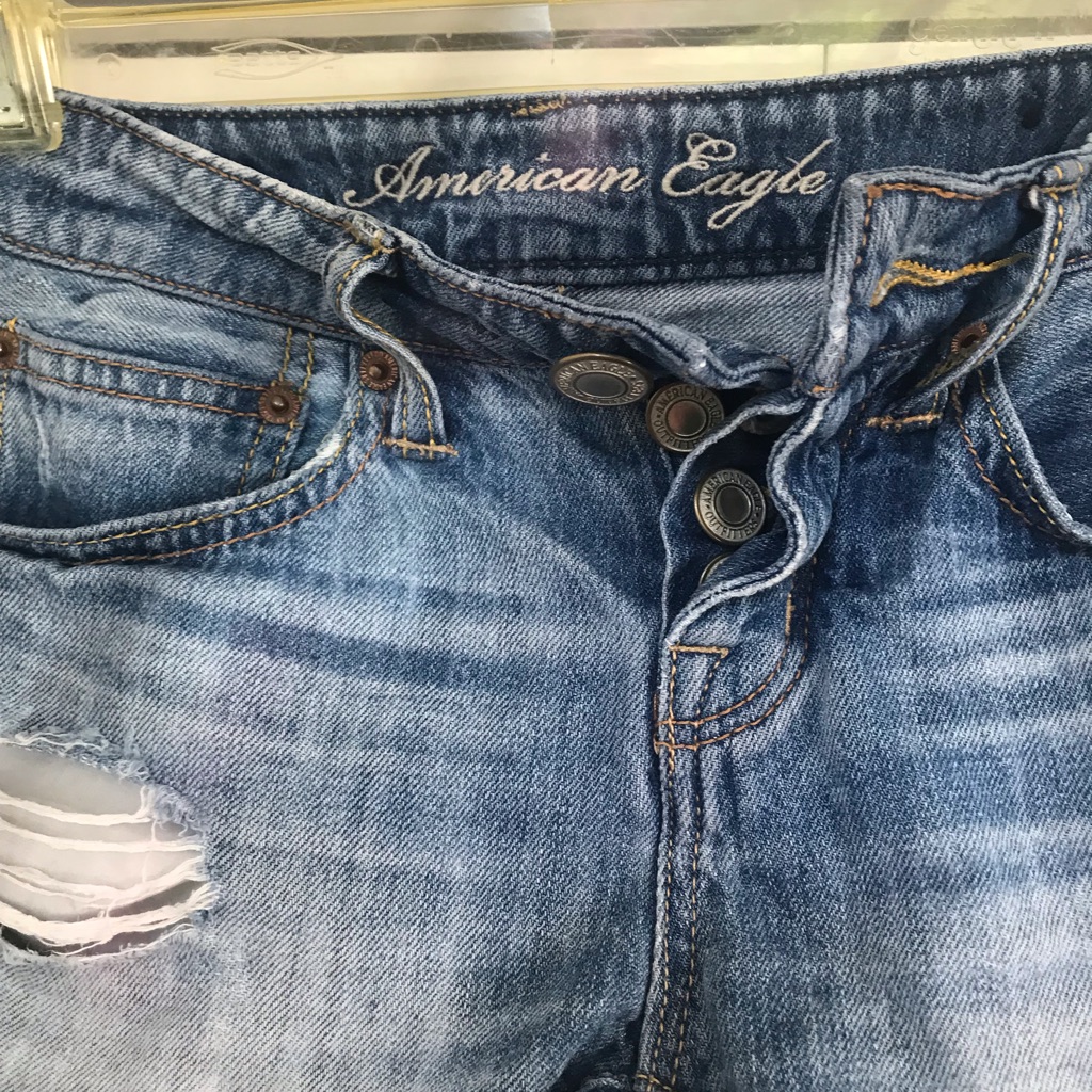 American Eagle Outfitters Shorts | Daisy Duke Denim Short-Short Shorts! | Color: Blue | Size: 0