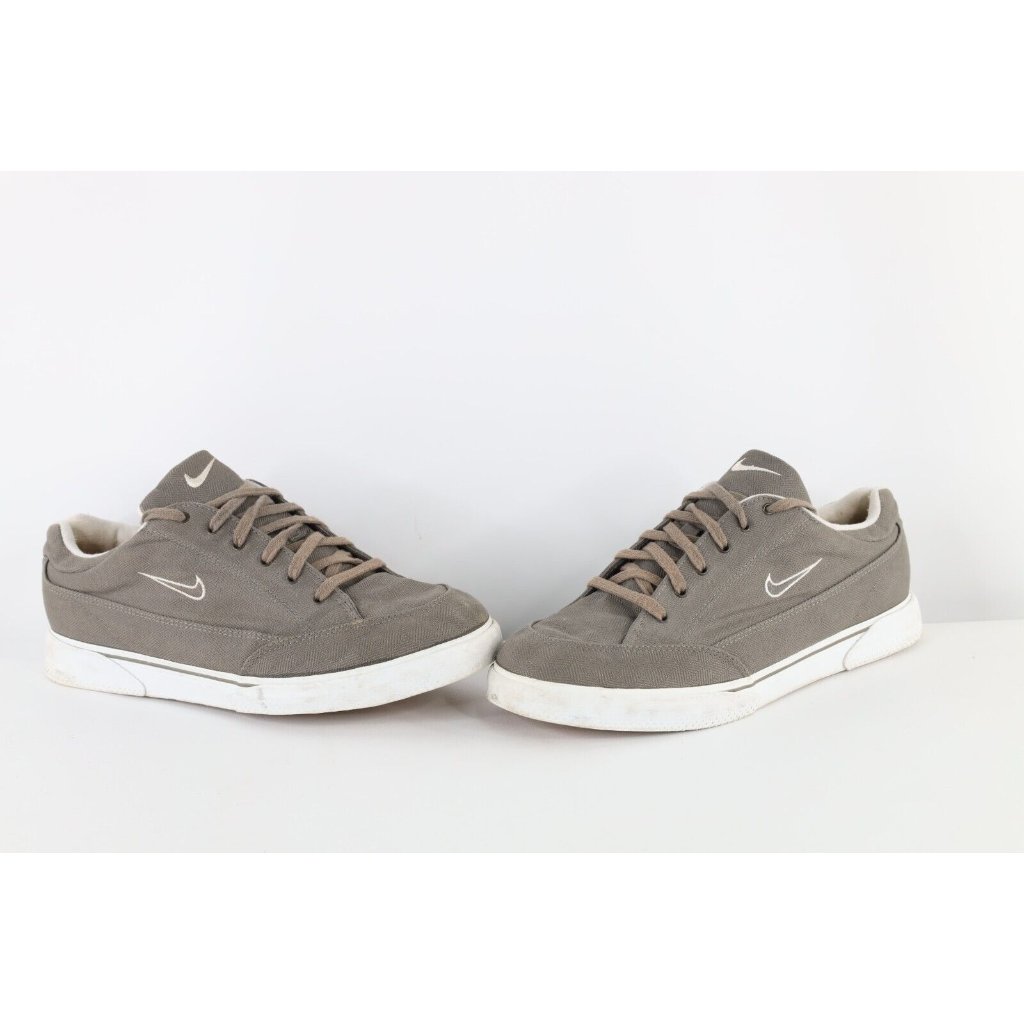 Nike Shoes | Vintage 90s Nike Gts Mens 13 Travis Scott Mini Swoosh Checkered Canvas Shoes | Color: Gray | Size: 13