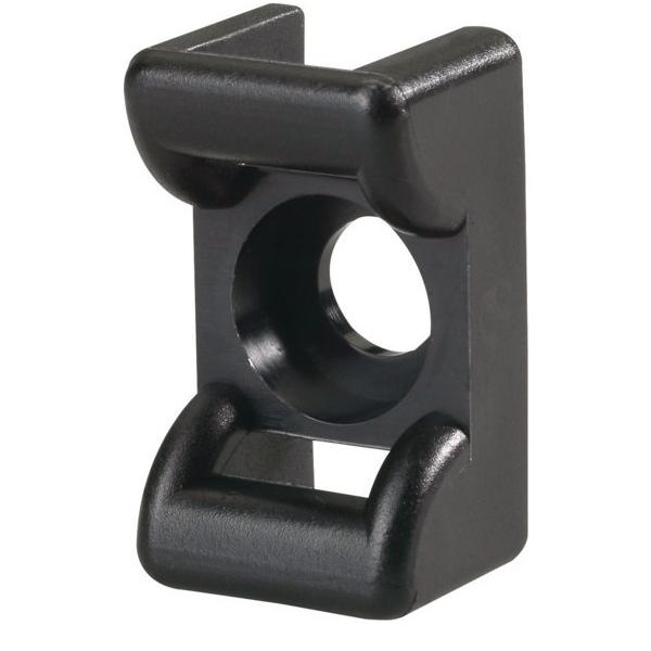 100 Stk. HellermannTyton Befestigungssockel KR6G5-W-BK 151-24660 Image