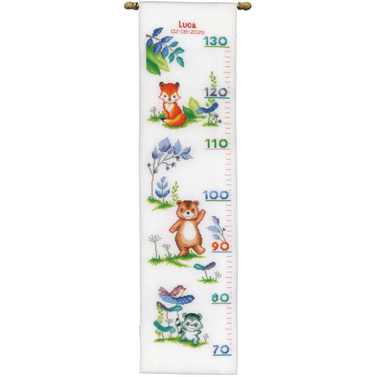 Toise/Règle de mesure "animaux de la forêt"