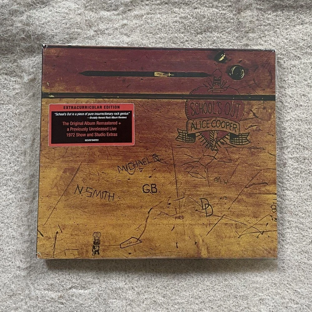 Alice Cooper School's Out Expanded Remastered 2CD 1972 Classic Hard Rock Glam Bonus Tracks Live Sealed Neu