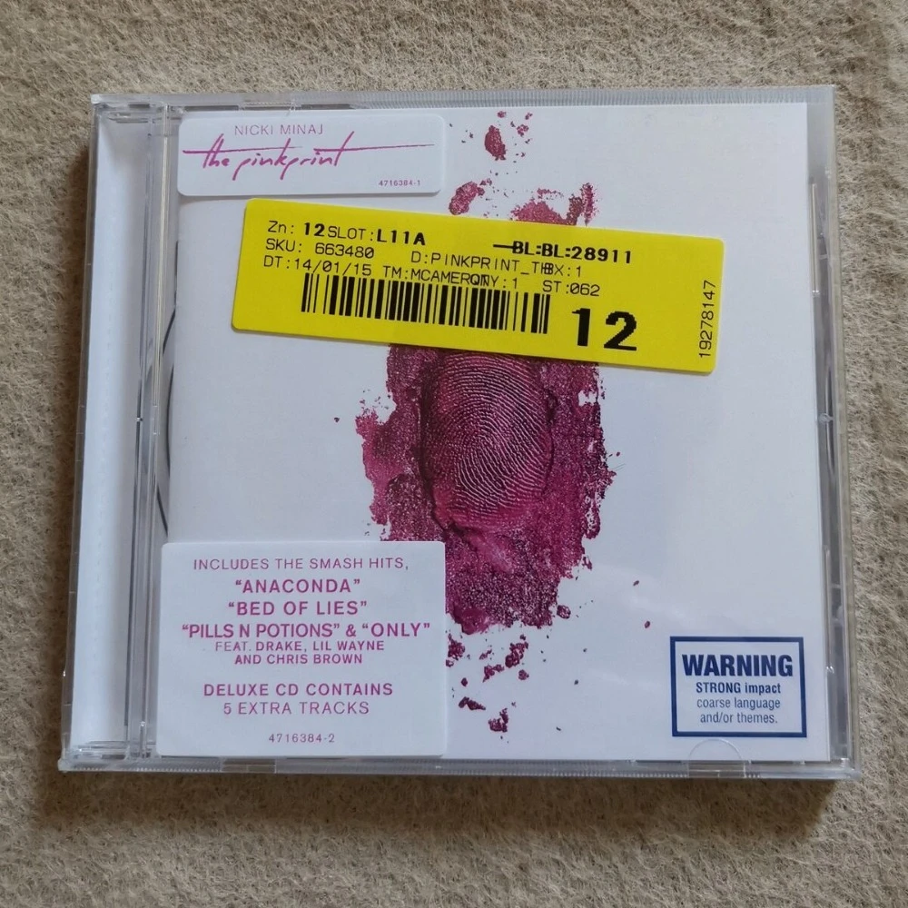 Nicki Minaj The Pinkprint CD Hip Hop Rap Album 2014 Anaconda Only Fire Tracks Sealed New Deluxe Edition Best Of Image