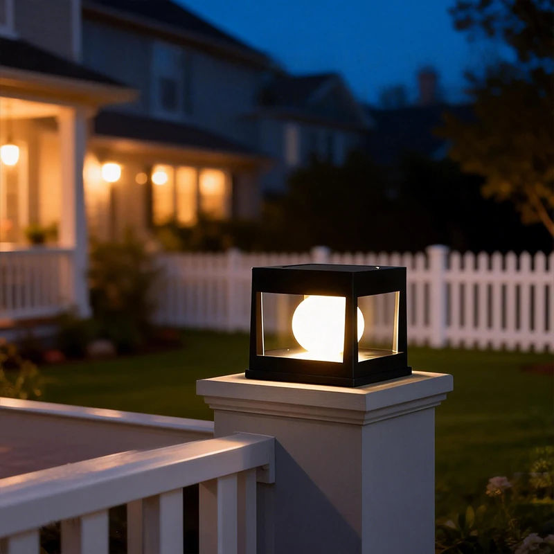 Solarbetriebene Bodenleuchte, Gartenleuchte für den Außenbereich mit weißem und warmem Licht, 3 Installationsmöglichkeiten (Spieß/Boden/Stange), automatisches Ein-/Ausschalten, L