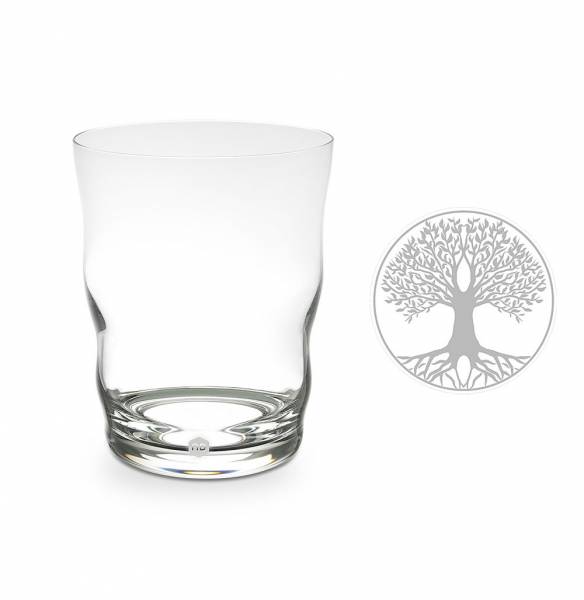 Trinkglas Jasmina | Lebensbaum (Lasergravur) Image