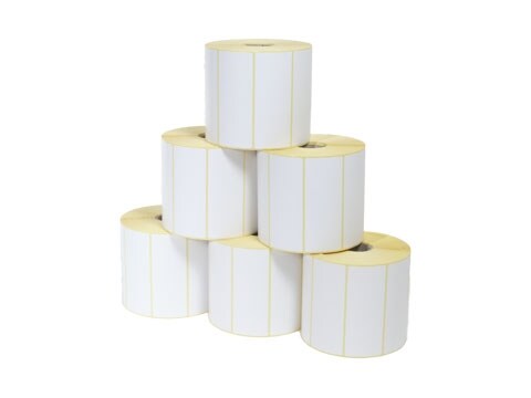 ZEBRA Etiketten Premium Papier - Z-Select 2000D, 57 x 102mm, D127mm, Kern 25mm, 700 Etiketten/Rolle, thermodirekt, permanent, - 12 Stück Image